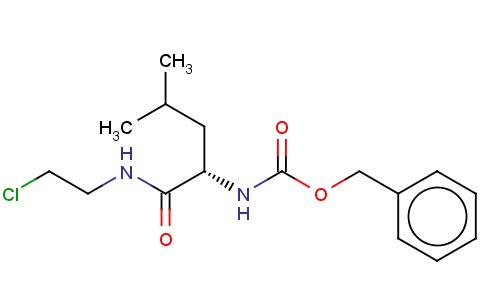 PHENYLMETHYL (S)-(1-(((2-CHLOROETHYL)AMINO)CARBONYL)-3-METHYLBUTYL)CAR BAMATE